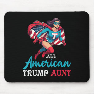 Super Girl All American Trump Tante Patriottisch Muismat
