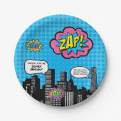 Super Girl-Bord Papieren Bordje (Voorkant)