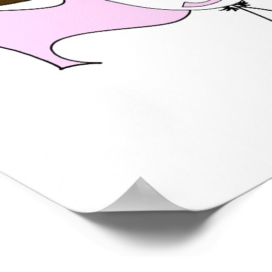 Super Girl Brunette Poster (Hoek)