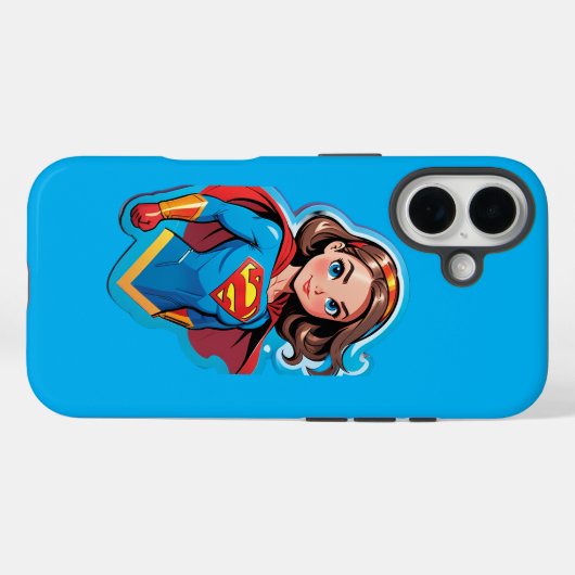 Super Girl Case-Mate iPhone Case (Achterkant (horizontaal))