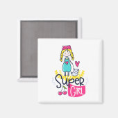 Super Girl Magneet (Voorkant / Achterkant)