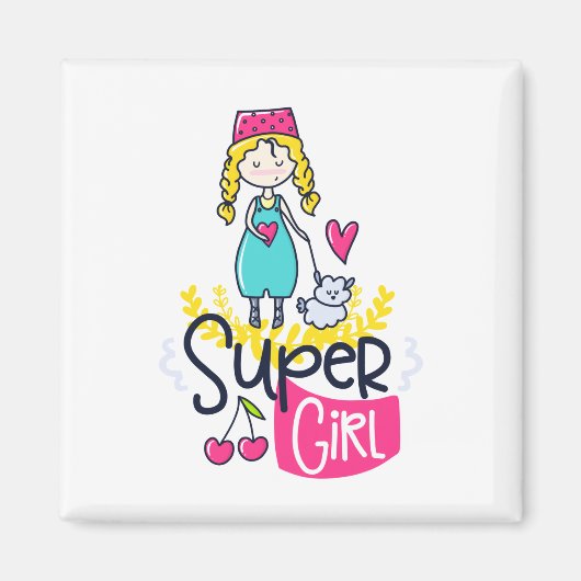 Super Girl Magneet (Voorkant)