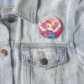 Super Girl Ronde Button 5,7 Cm (In situ)