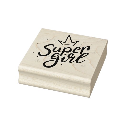 Super Girl Rubber Stamp Rubberstempel (Stempel)