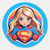Super Girl Sticker (Voorkant)