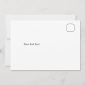 Super glamoureuze glittery bruiloft dank u kaart (Achterkant)