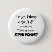 Super Glas Kunstenaar Knop Ronde Button 5,7 Cm (Voorkant)