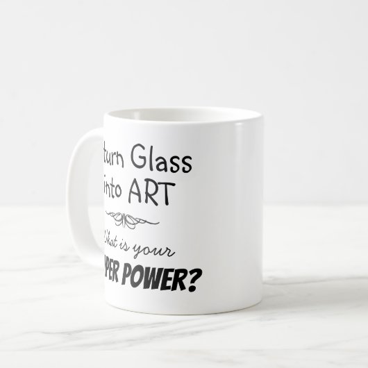 Super Glas Kunstenaar Mok (Voorkant links)