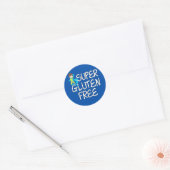 Super Gluten Free Boy Ronde Sticker (Envelop)