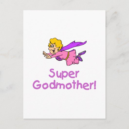 Super Godmoeder (Ppl) Briefkaart (Voorkant)