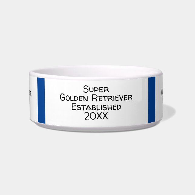 Super Golden Retriever 20XX Sjabloon Voerbakje (Voorkant)