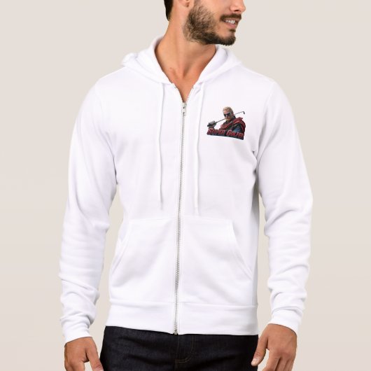 Super Golfer Volwassenen Ritssluiting Hoodie (Voorkant)