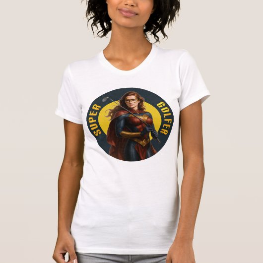 Super Golfer Vrouwen Golf T-Shirt (Voorkant)