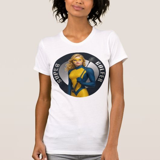 Super Golfer Woman's Golf T-Shirt (Voorkant)