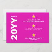 Super Grad Pink Party-Editable Kaart (Achterkant)