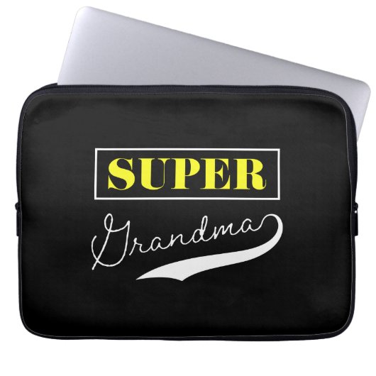 Super Grandma Electronics Bag Laptop Sleeve (Voorkant)