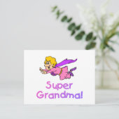 Super Grandma (vliegen) Briefkaart (Staand voorkant)