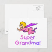 Super Grandma (vliegen) Briefkaart (Voorkant / Achterkant)