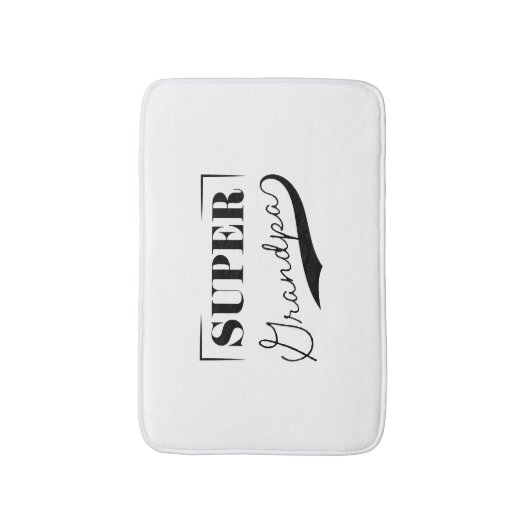 Super Grandpa Badmat (Voorkant Verticaal)