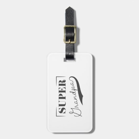 Super Grandpa Bagagelabel (Voorkant verticaal)