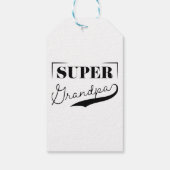 Super Grandpa Cadeaulabel (Achterkant)