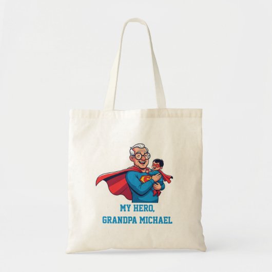Super Grandpa-Canvas tas (Voorkant)