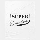 Super Grandpa Fleece Deken (Voorkant)