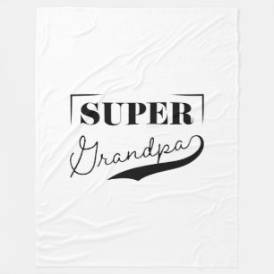 Super Grandpa Fleece Deken