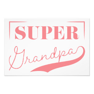 Super Grandpa Foto Afdruk