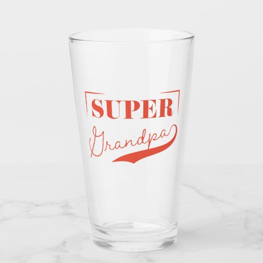 Super Grandpa Glas (Voorkant)