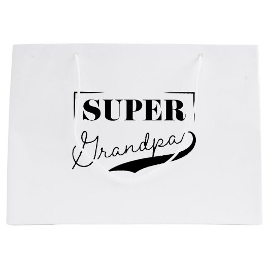 Super Grandpa Groot Cadeauzakje (Voorkant)
