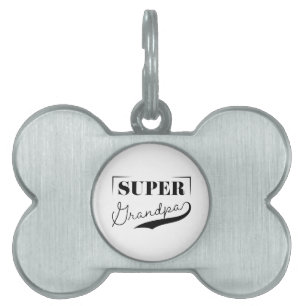 Super Grandpa Huisdieren Naamplaatje