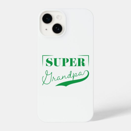Super Grandpa iPhone Hoesje (Achterkant)