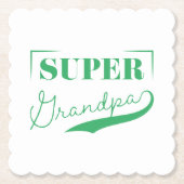 Super Grandpa Kartonnen Onderzetters (Voorkant)