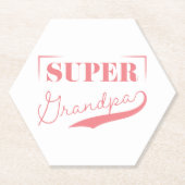Super Grandpa Kartonnen Onderzetters (Voorkant)