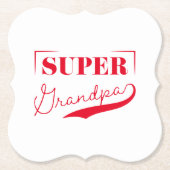 Super Grandpa Kartonnen Onderzetters (Voorkant)