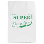 Super Grandpa Medium Cadeauzakje (Voorkant)