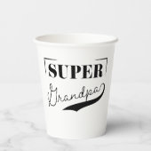 Super Grandpa Papieren Bekers (Achterkant)