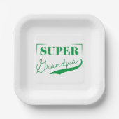 Super Grandpa Papieren Bordje (Voorkant)