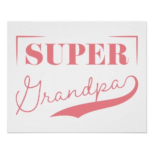 Super Grandpa Perfect Poster (Voorkant)