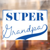 Super Grandpa Raamsticker (Vel 2)