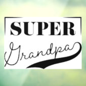 Super Grandpa Raamsticker (Vel 3)