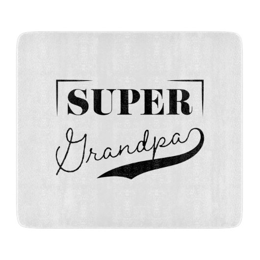 Super Grandpa Snijplank (Voorkant)