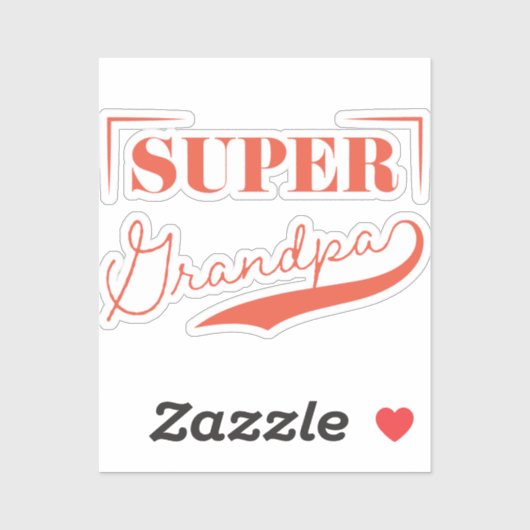 Super Grandpa Sticker (Vel)