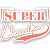 Super Grandpa Sticker (Voorkant)