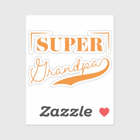 Super Grandpa Sticker (Vel)