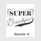 Super Grandpa Sticker (Vel)