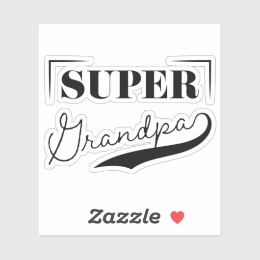 Super Grandpa Sticker (Vel)