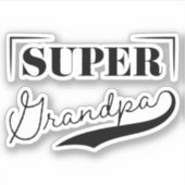 Super Grandpa Sticker (Voorkant)