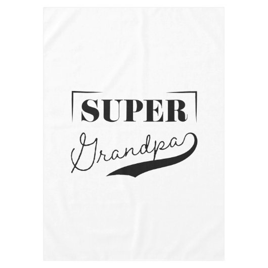 Super Grandpa Tafelkleed (Voorkant)